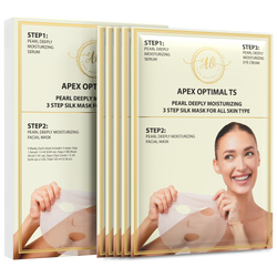 3-Step Pearl Silk Hydrating Facial Mask - Includes Serum & Eye Cream